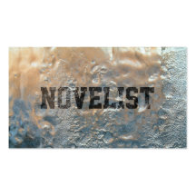 Tarjeta de visita congelada fresca del novelista d
