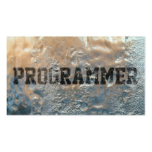 Tarjeta de visita congelada fresca del programador