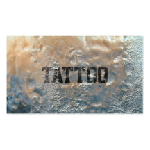 Tarjeta de visita congelada fresca del tatuaje del