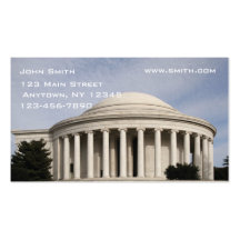 Tarjeta de visita conmemorativa de Jefferson