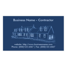 Tarjeta de visita: Contratista/construcción