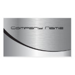 Tarjeta de visita corporativa de plata