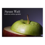 Tarjeta de visita cortada nutricionista de Apple
