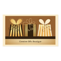 Tarjeta de visita creativa de la tienda de regalos tarjetas de negocio