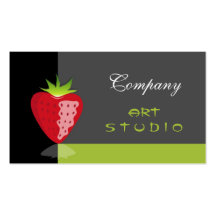 Tarjeta de visita creativa del estudio del arte