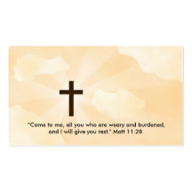Tarjeta de visita cristiana