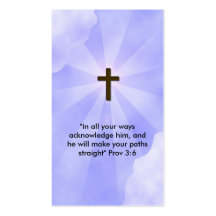 Tarjeta de visita cristiana