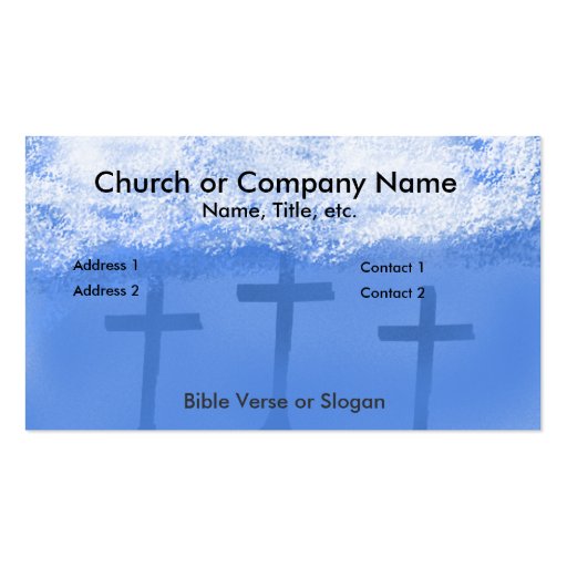 Tarjeta de visita cristiana