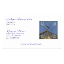 Tarjeta de visita cristiana de la adoración