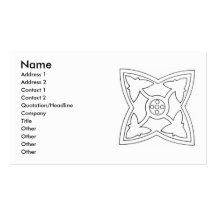 Tarjeta de visita cristiana de los símbolos