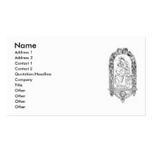 Tarjeta de visita cristiana de los símbolos