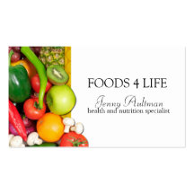 Tarjeta de visita cruda de Foodist