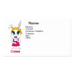 Tarjeta de visita Cutesy de Bunny™