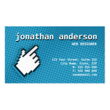 Tarjeta de visita de alta tecnología del Web del I