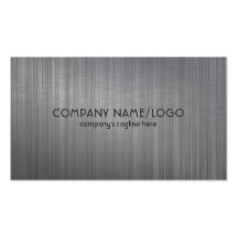 Tarjeta de visita de aluminio cepillada del modelo