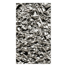 Tarjeta de visita de aluminio de la arruga