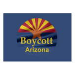 Tarjeta de visita de Arizona del BOICOTEO