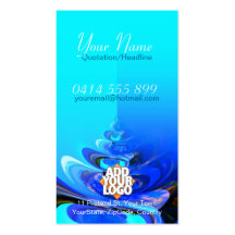 Tarjeta de visita de BlueSwirl Shell
