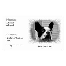 Tarjeta de visita de Boston Terrier