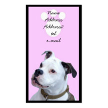 Tarjeta de visita de Bulldogge del inglés de Olde