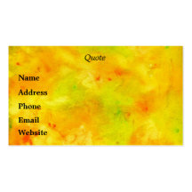 Tarjeta de visita de CitrusWatercolor