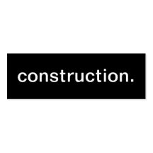 Tarjeta de visita de construcción