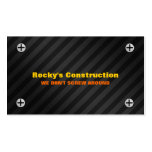 Tarjeta de visita de construcción