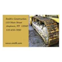 Tarjeta de visita de construcción
