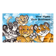Tarjeta de visita de Cubs del gato grande
