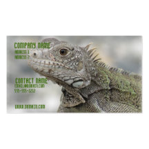 Tarjeta de visita de cuernos de la iguana