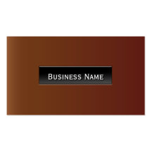 Tarjeta de visita de cuero de Brown de la etiqueta