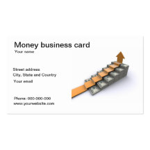 Tarjeta de visita de dinero