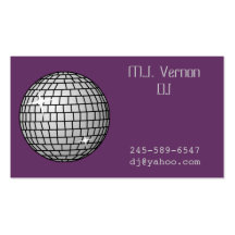Tarjeta de visita de DJ