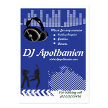 Tarjeta de visita de DJ