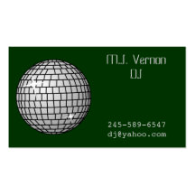 Tarjeta de visita de DJ