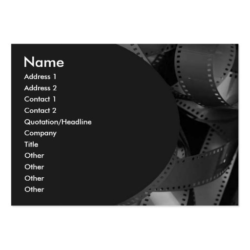 Tarjeta de visita de Filmstrip