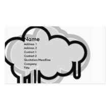 Tarjeta de visita de Graffiiti de la nube