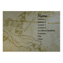 Tarjeta de visita de hadas del Grunge - rechoncha