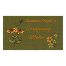 tarjeta de visita de la abeja