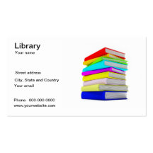 Tarjeta de visita de la biblioteca