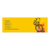 Tarjeta de visita de la bici de Minicard