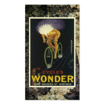 Tarjeta de visita de la bicicleta del vintage