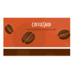 Tarjeta de visita de la cafetería