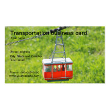 Tarjeta de visita de la compañía de transporte