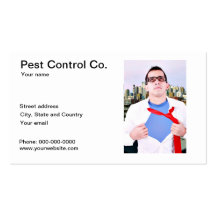 Tarjeta de visita de la compañía del control de pa