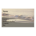 Tarjeta de visita de la costa de la ola oceánica