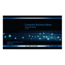 Tarjeta de visita de la empresa informática