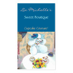Tarjeta de visita de la fiesta del té de la magdal