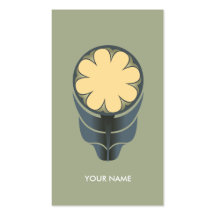 TARJETA DE VISITA DE LA FLOR DEL FOLCLORE CYPRESSG