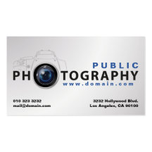 Tarjeta de visita de la fotografía
